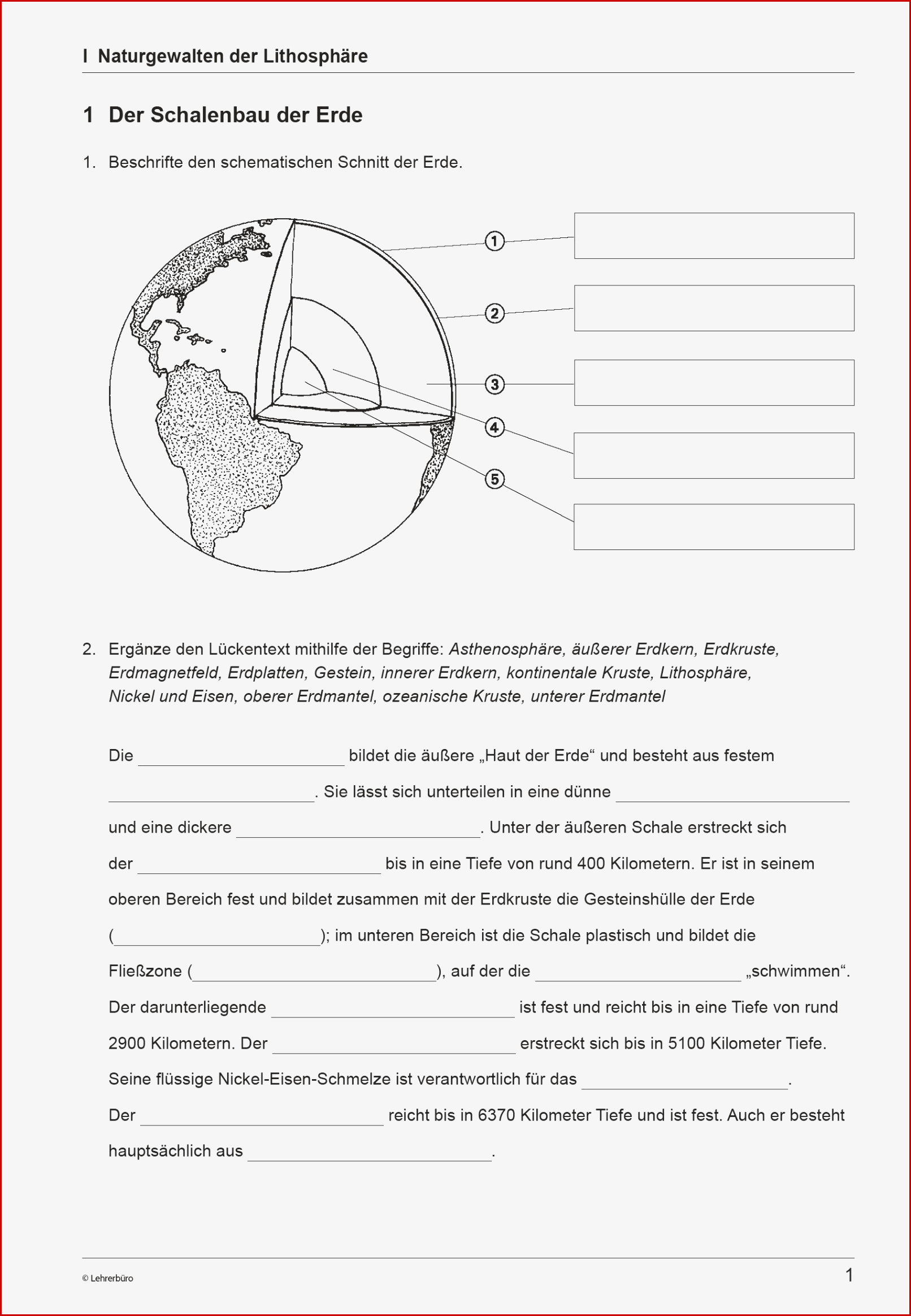 Sekundarstufe I Unterrichtsmaterial Erdkunde Geografie