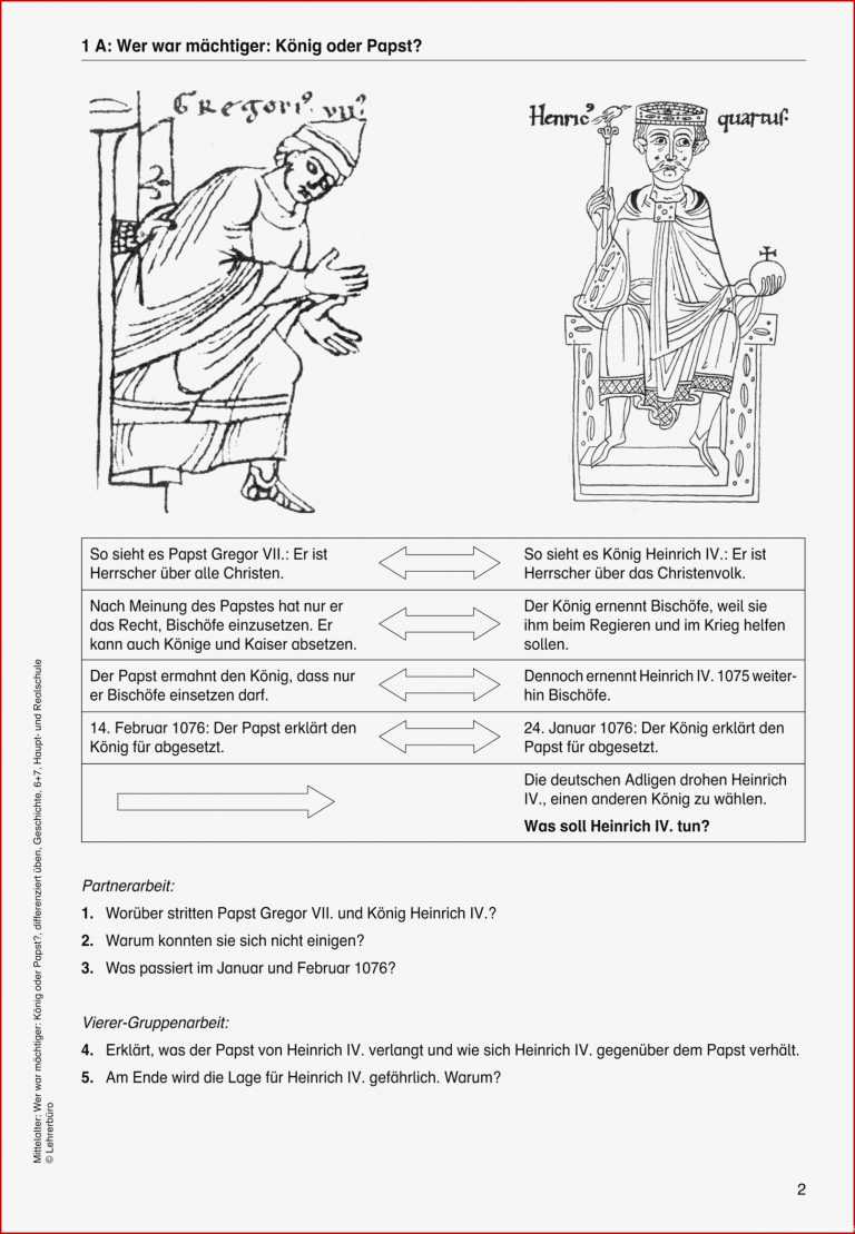 Sekundarstufe I Unterrichtsmaterial Geschichte Mittelalter