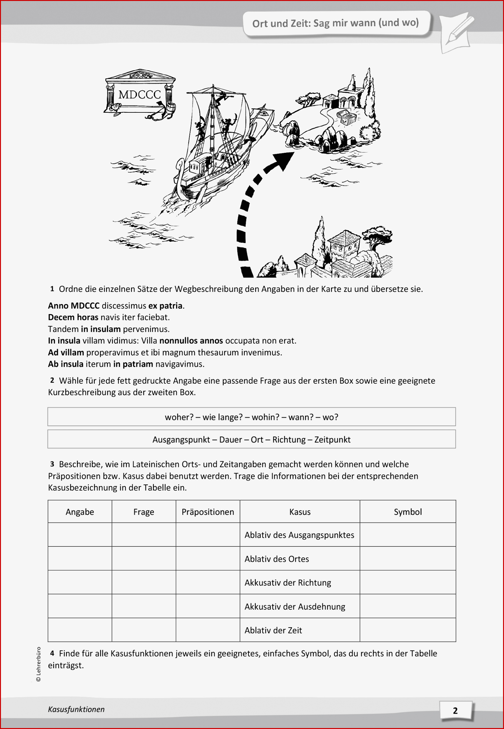 Sekundarstufe I Unterrichtsmaterial Latein Grammatik