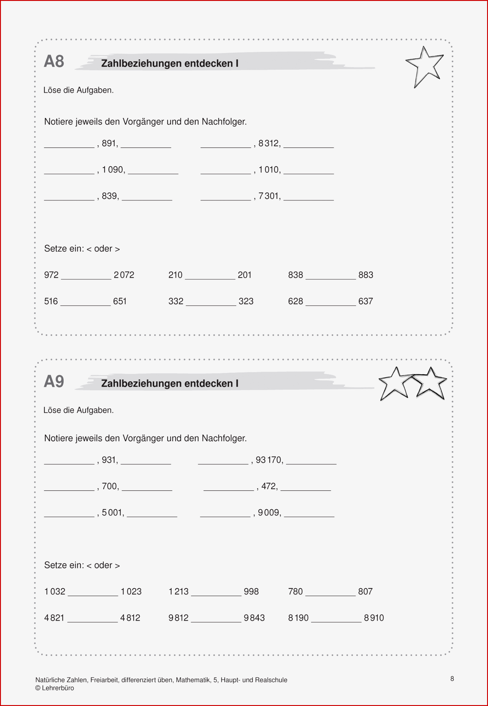 Sekundarstufe I Unterrichtsmaterial Mathematik