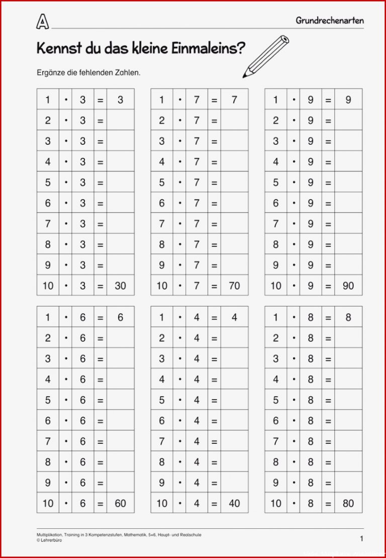 Sekundarstufe I Unterrichtsmaterial Mathematik