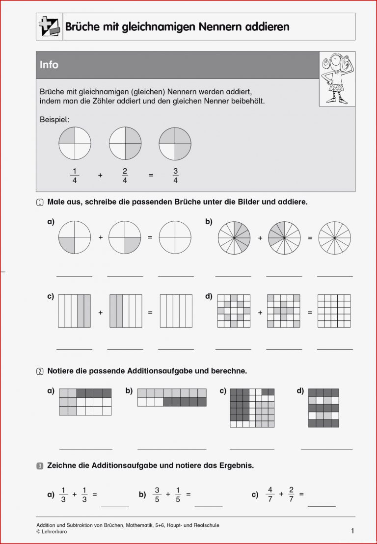 Sekundarstufe I Unterrichtsmaterial Mathematik Bruchrechnen