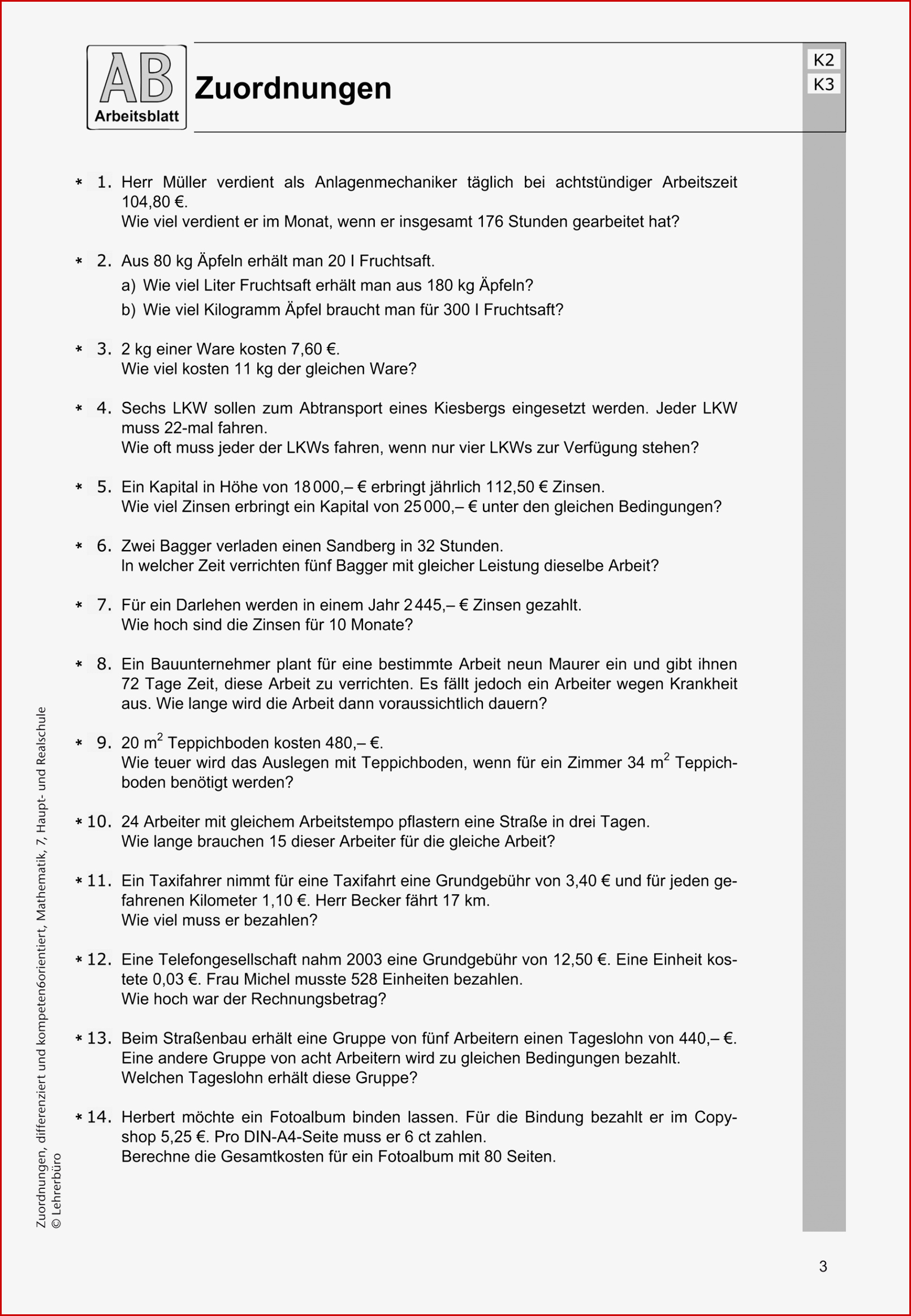 Sekundarstufe I Unterrichtsmaterial Mathematik Funktionen