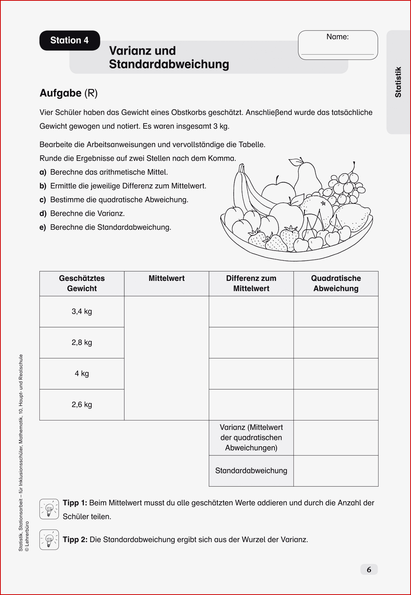 Sekundarstufe I Unterrichtsmaterial Mathematik Inklusion