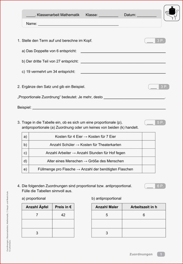 Sekundarstufe I Unterrichtsmaterial Mathematik Lernstand