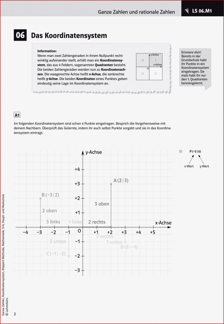 Sekundarstufe I Unterrichtsmaterial Mathematik Zahlen und