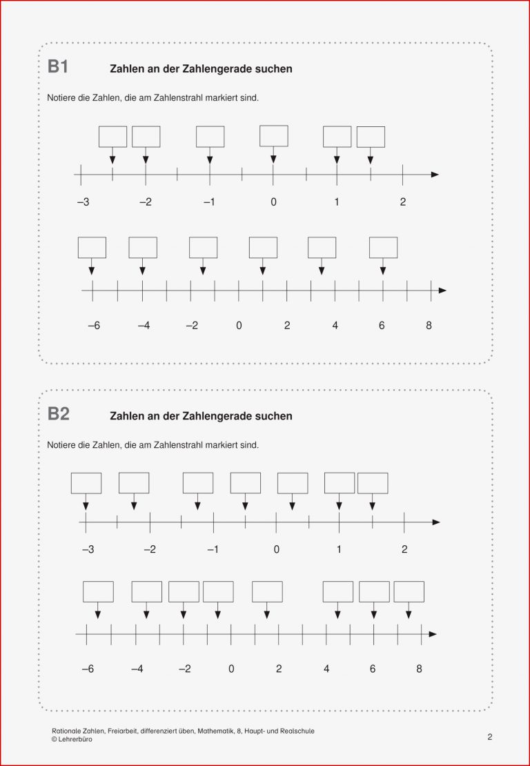 Sekundarstufe I Unterrichtsmaterial Mathematik Zahlen und