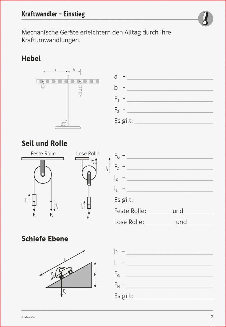 Sekundarstufe I Unterrichtsmaterial Physik Mechanik