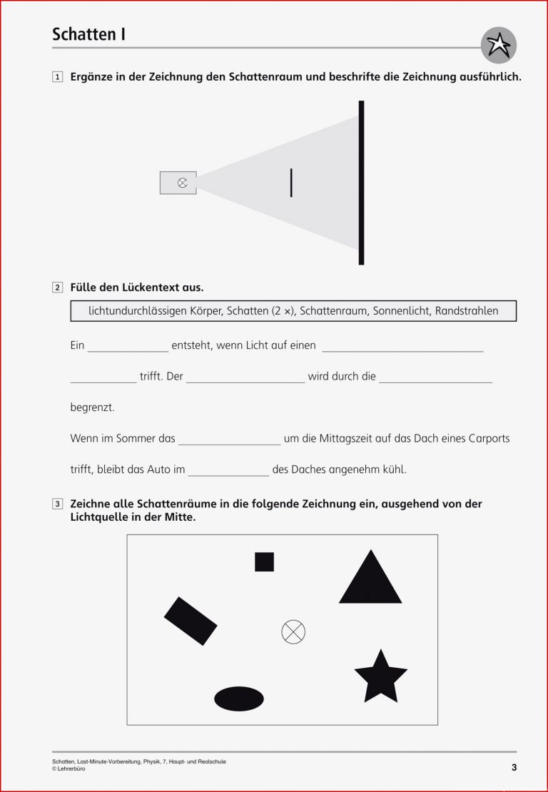 Sekundarstufe I Unterrichtsmaterial Physik Optik Akustik