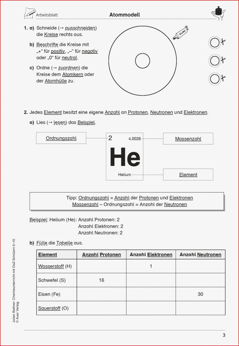 Sekundarstufe Unterrichtsmaterial Chemie