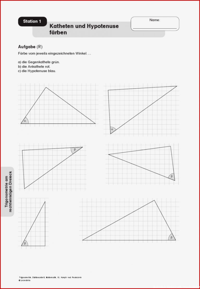 Sekundarstufe Unterrichtsmaterial Mathematik Geometrie