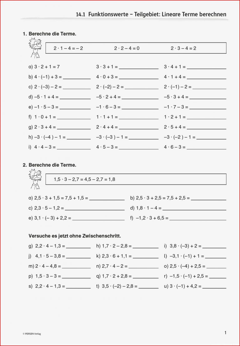 Sekundarstufe Unterrichtsmaterial Mathematik Kopfrechnen ...