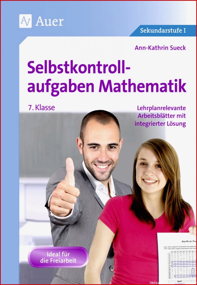 Selbstkontrollaufgaben Mathematik Klasse 7 - ...â (ann-kathrin ...