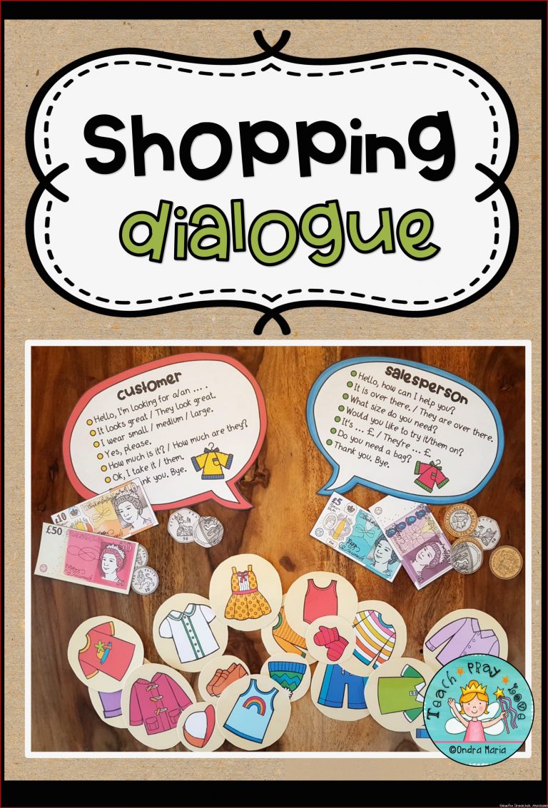 Shopping Dialogue Englisch Arbeitsblatt Darrell McCoy