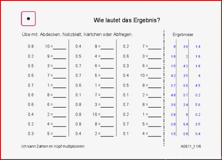 Sichere Multiplikation Dezimalzahlen mit Einern