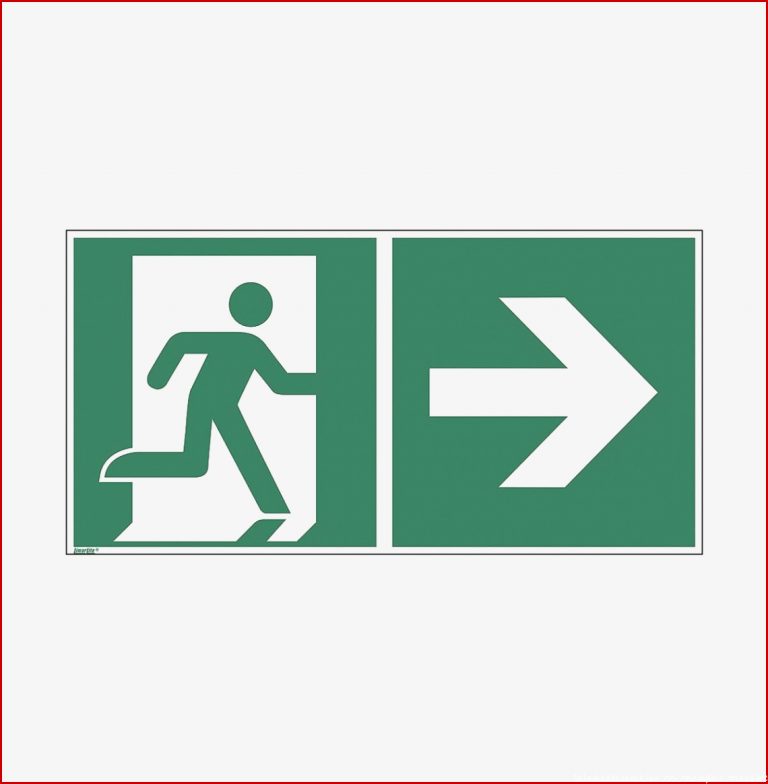 Sicherheitskennzeichen Rettungsweg rechts [E002] 40 x 20