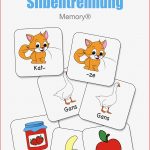 Silbentrennung Memory – Unterrichtsmaterial Im Fach