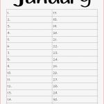 Simple Birthday Calendar English Version