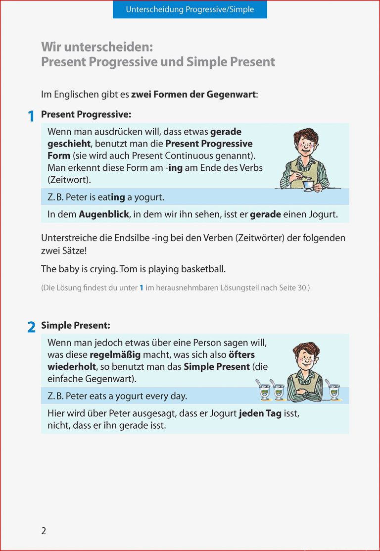 Simple Present übungen 5 Klasse Zum Ausdrucken