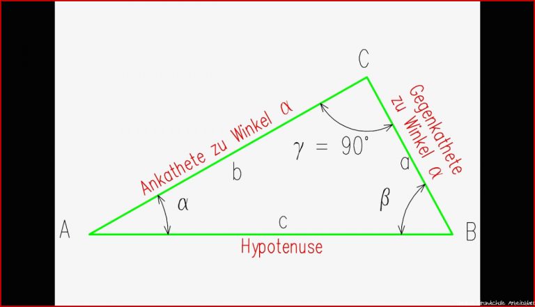 Sinus Cosinus Tangens Cotangens Beim Rechtwinkligen