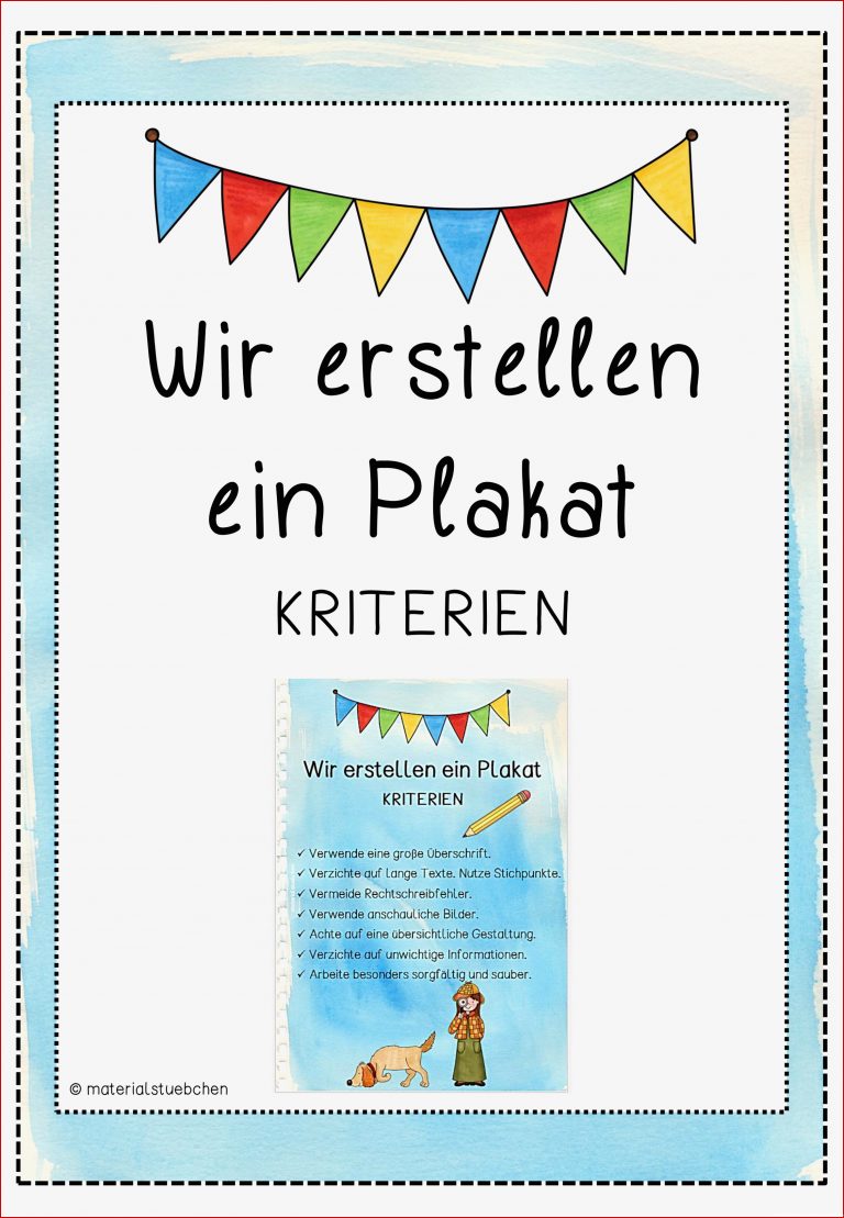 So wird dein Plakat ein Hingucker – Unterrichtsmaterial