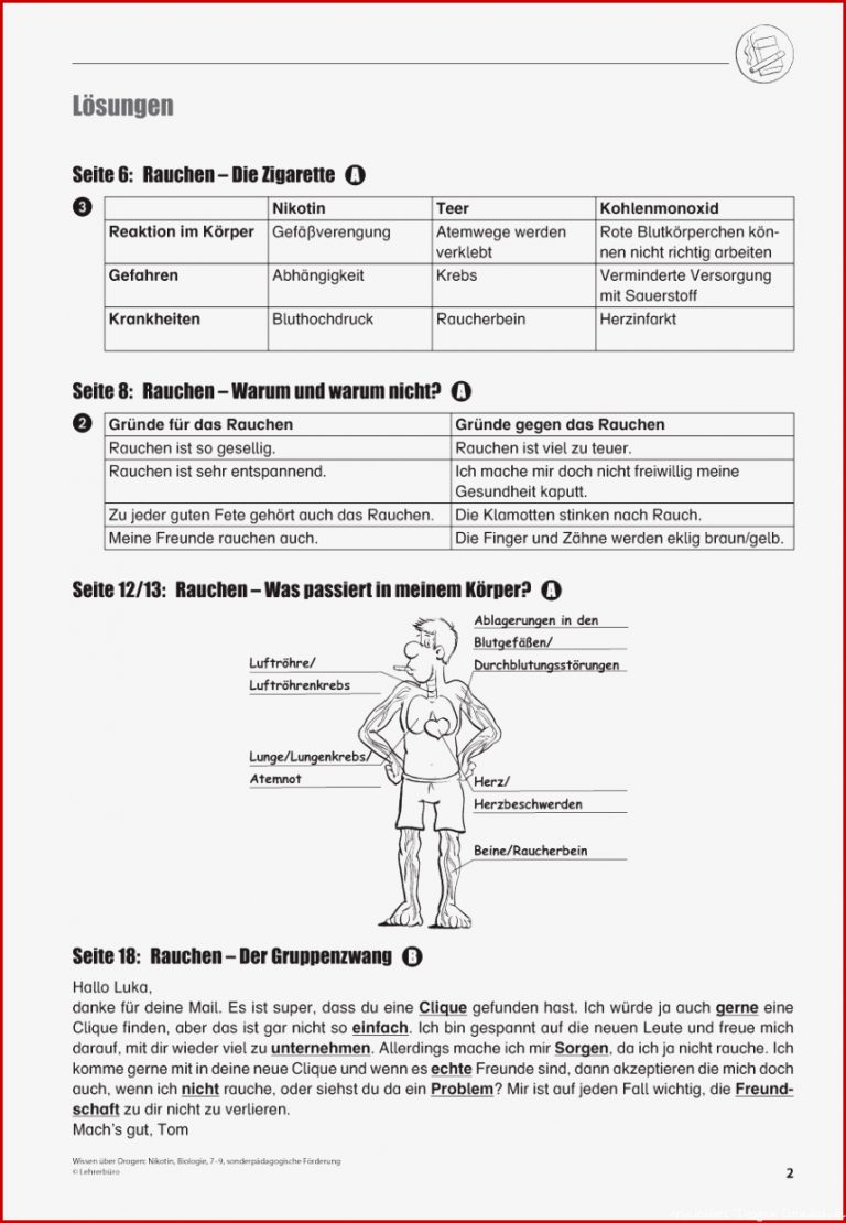 SoPäd Unterrichtsmaterial Biologie Körper und Gesundheit