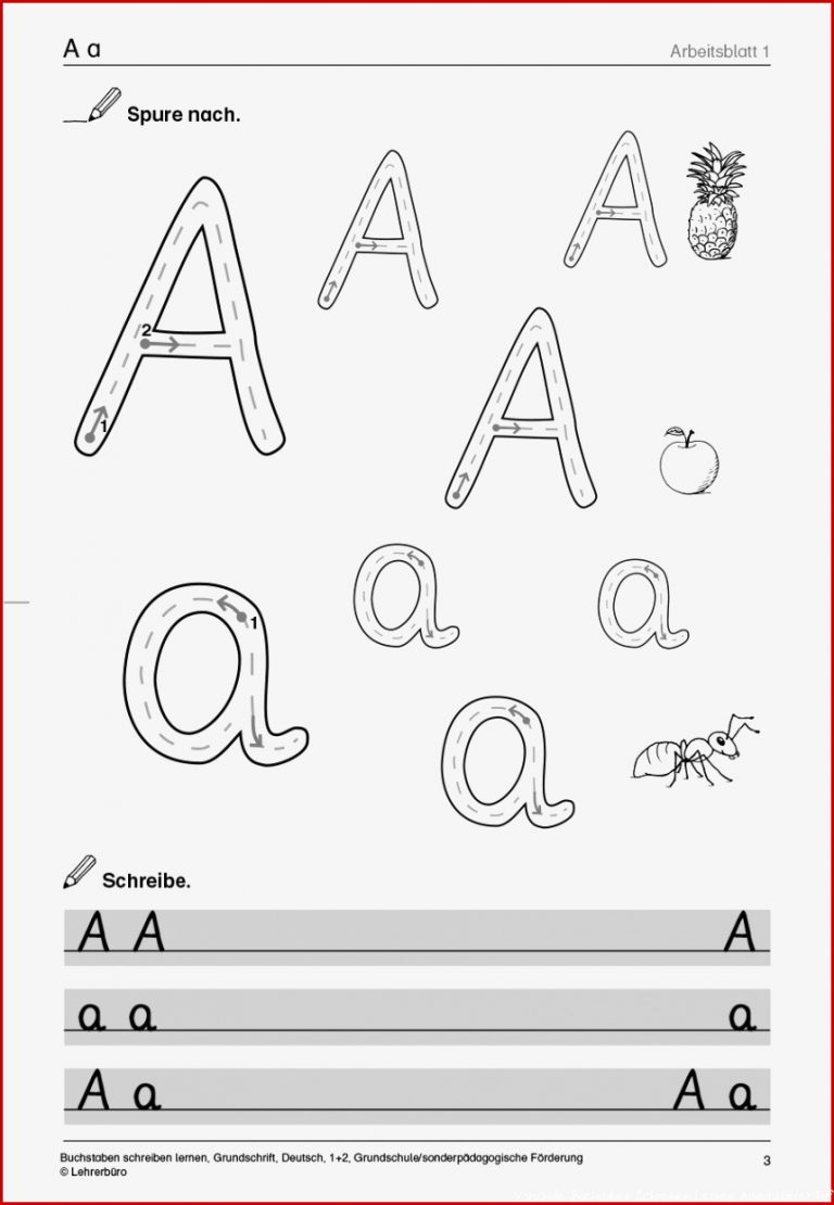 SoPäd Unterrichtsmaterial Deutsch Schreiben Buchstaben