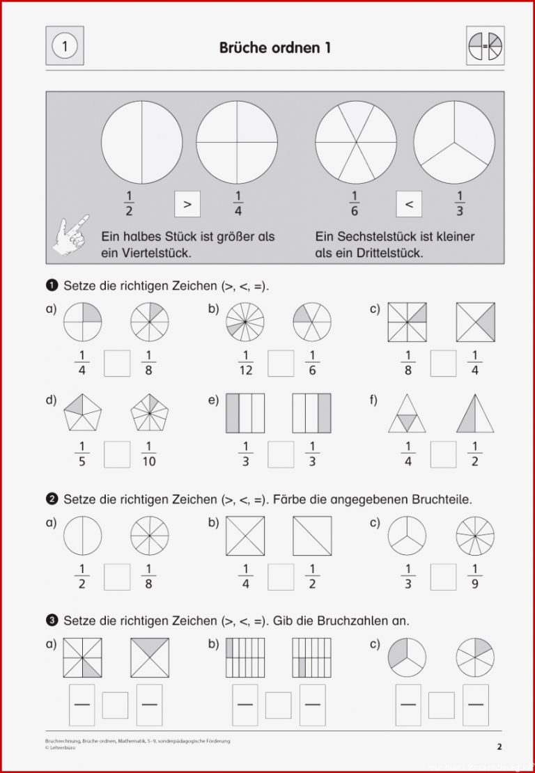 Sopäd Unterrichtsmaterial Mathematik Bruchrechnung