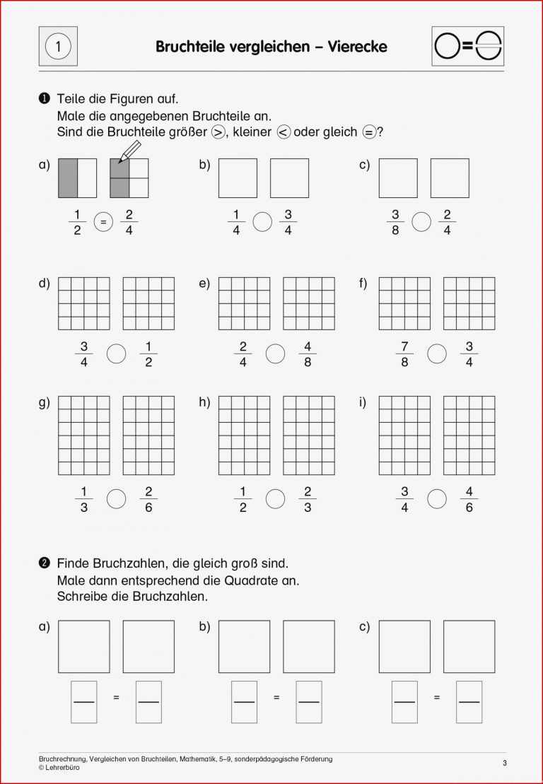 Sopäd Unterrichtsmaterial Mathematik Bruchrechnung