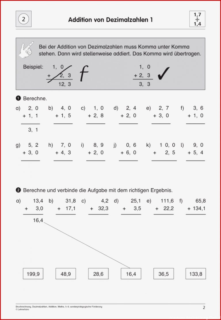 SoPäd Unterrichtsmaterial Mathematik Bruchrechnung