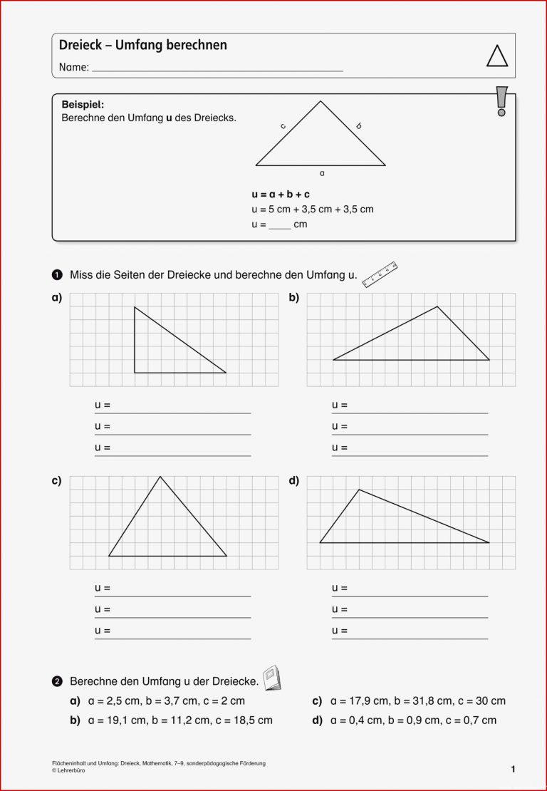 Sopäd Unterrichtsmaterial Mathematik Geometrie