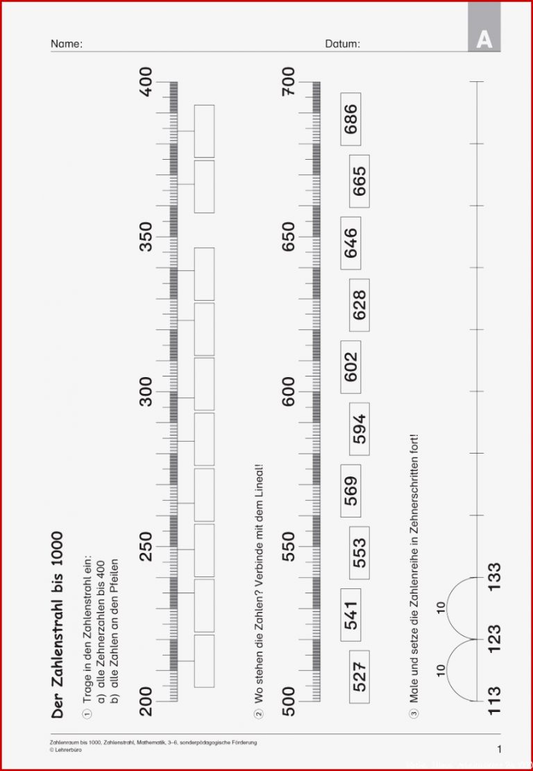 Sopäd Unterrichtsmaterial Mathematik Zahlenräume Und