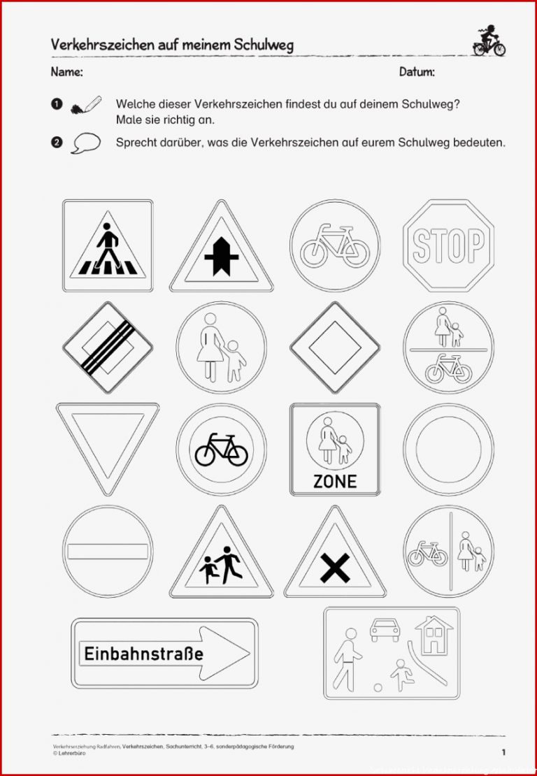 SoPäd Unterrichtsmaterial Sachunterricht Verkehrserziehung