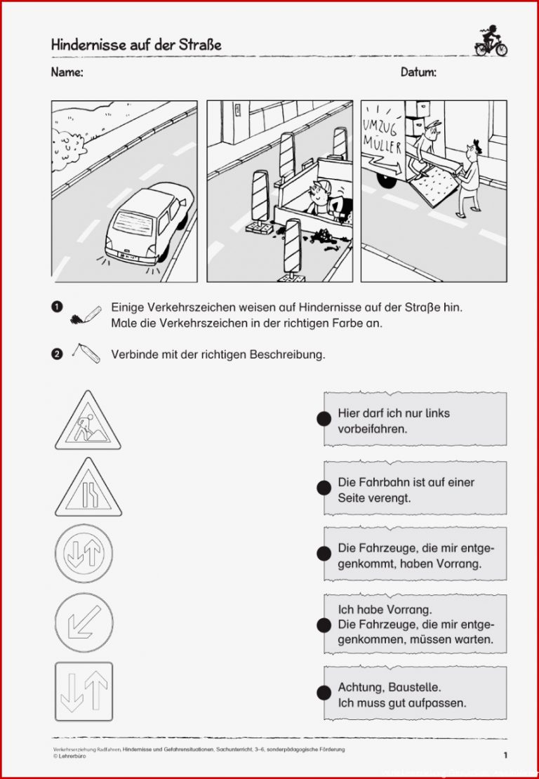 Sopäd Unterrichtsmaterial Sachunterricht Verkehrserziehung