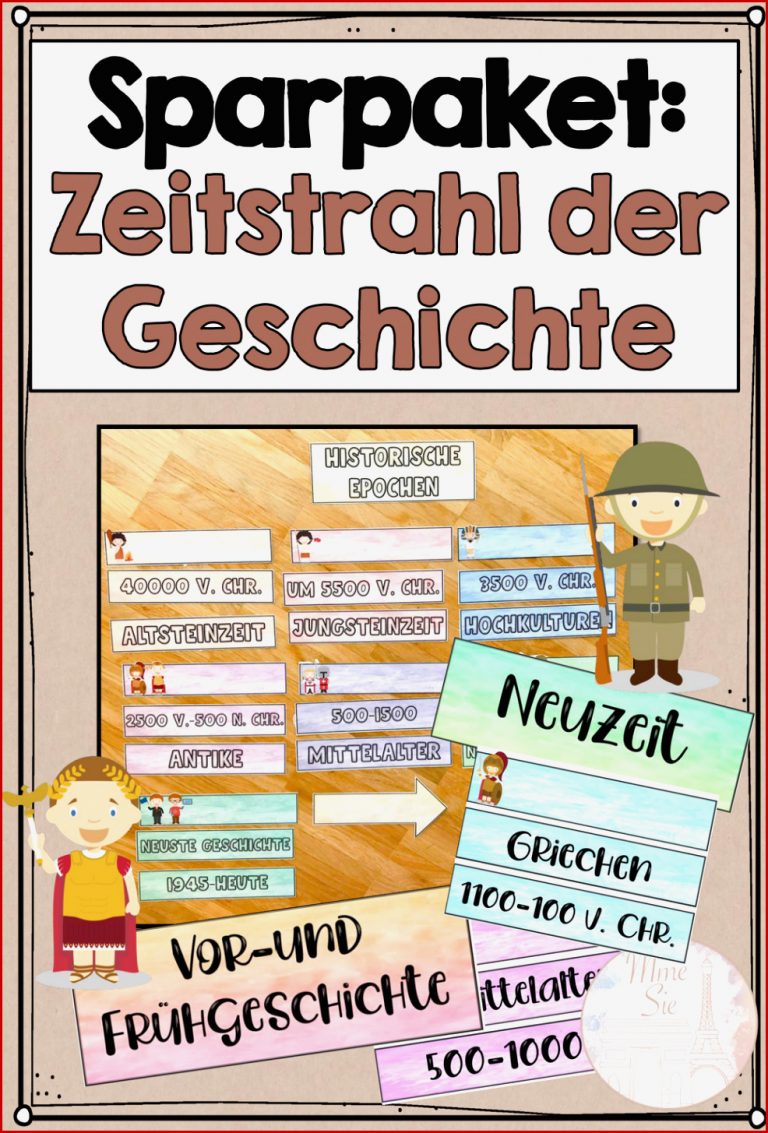 Sparpaket Zeitstrahl der Geschichte – Unterrichtsmaterial