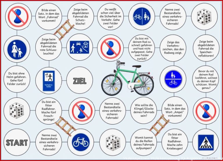 Spielfelder Zur Verkehrserziehung Zum Auflockern Und Üben