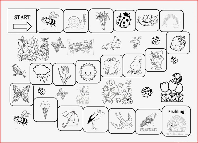 Spielplan Frühling Arbeitsblatt Kostenlose Daf