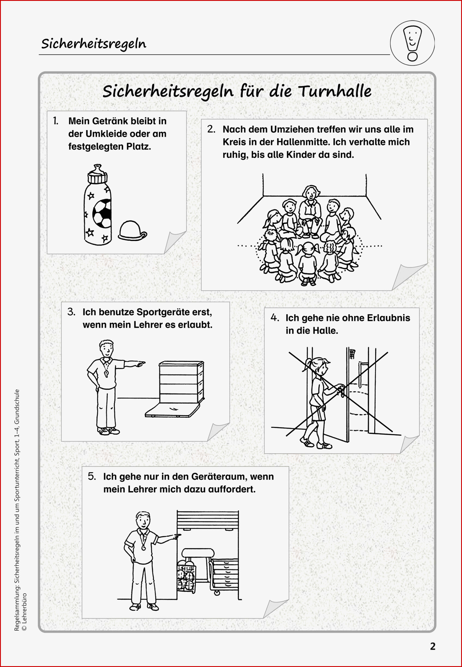 Sport · Arbeitsblätter · Grundschule · Lehrerbüro