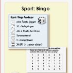 Sport Bingo Würfeln – Unterrichtsmaterial Im Fach Sport