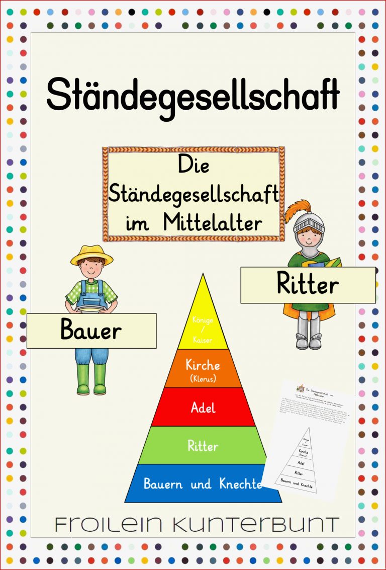 Ständegesellschaft im Mittelalter – Unterrichtsmaterial im