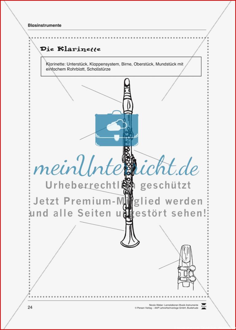 Station 9 Ein Holzblasinstrument – Klarinette