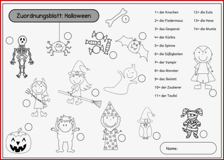 Stationen "halloweenwörter" Nun Auch In Deutscher Sprache