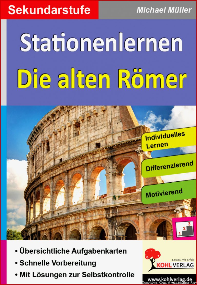 Stationenlernen Die alten Römer - Geschichte und Zeit