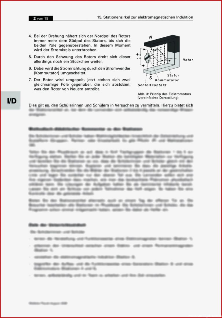 Stationenzirkel zur elektromagnetischen Induktion – den