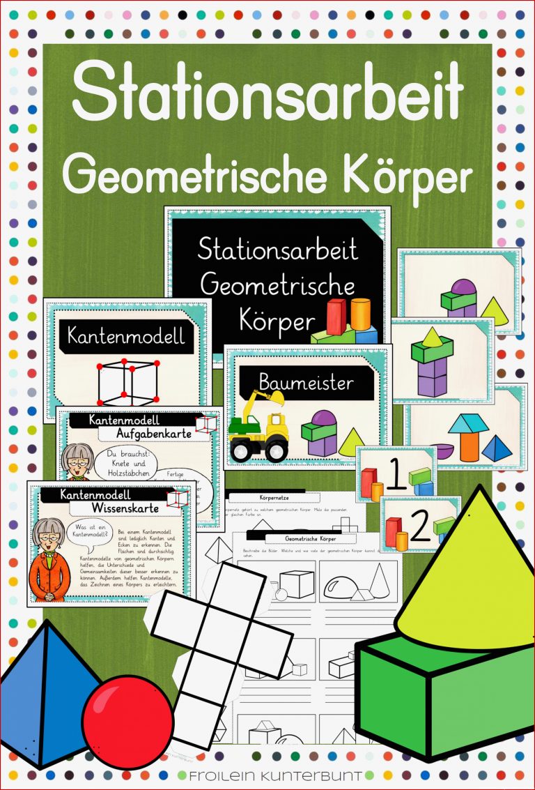 Stationsarbeit Geometrische Körper