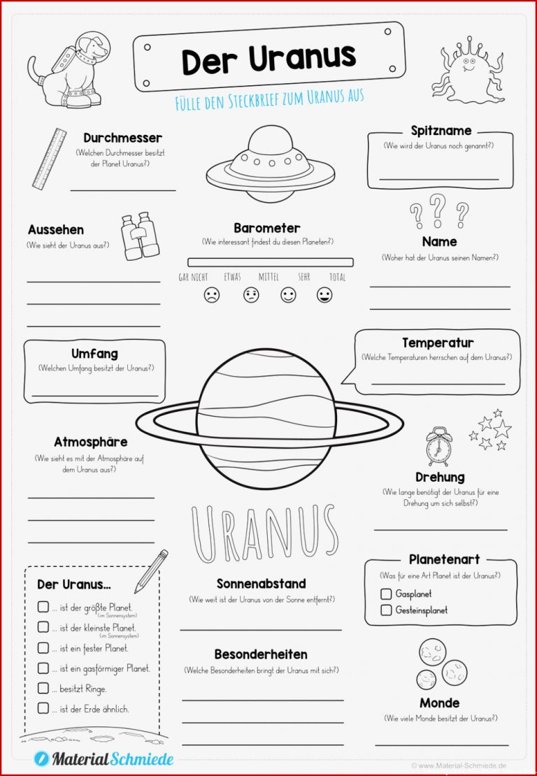 Steckbrief zum Planeten in 2021