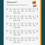 Stellenwerttabelle Und Zahlenstrahl Im Zahlenraum 100 000