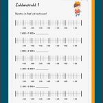 Stellenwerttabelle Zahlenstrahl