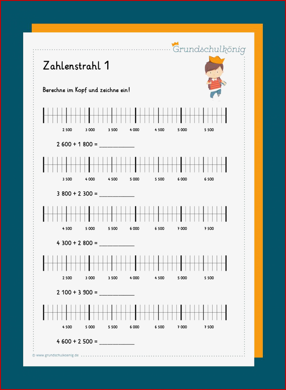 Stellenwerttabelle Zahlenstrahl