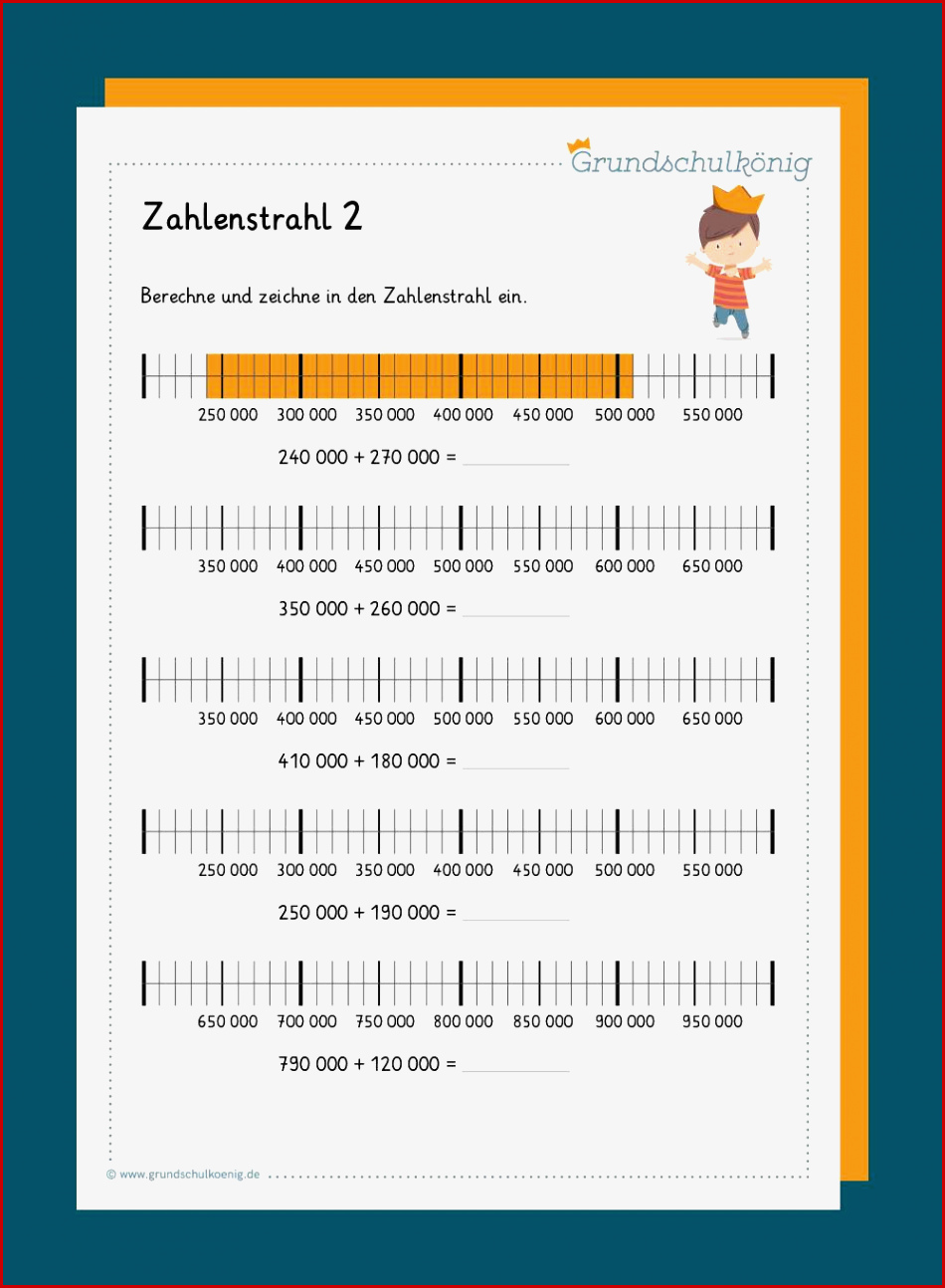 Stellenwerttabelle Zahlenstrahl